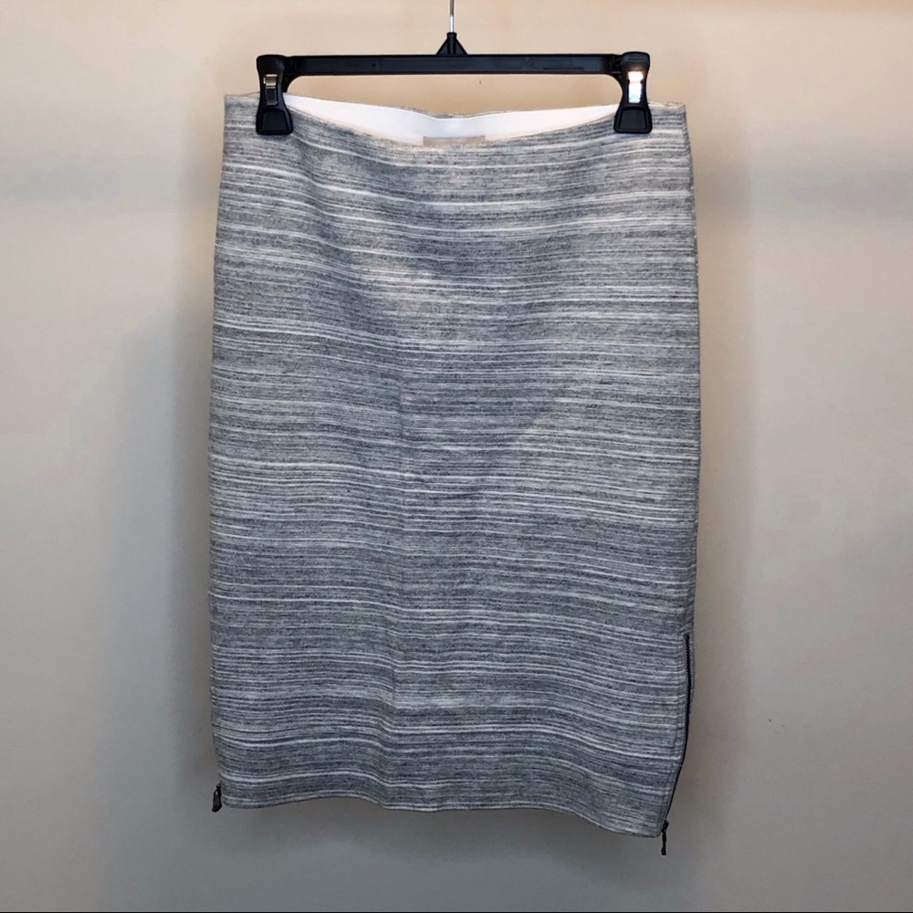 LOFT Grey Stretchy Pencil Skirt